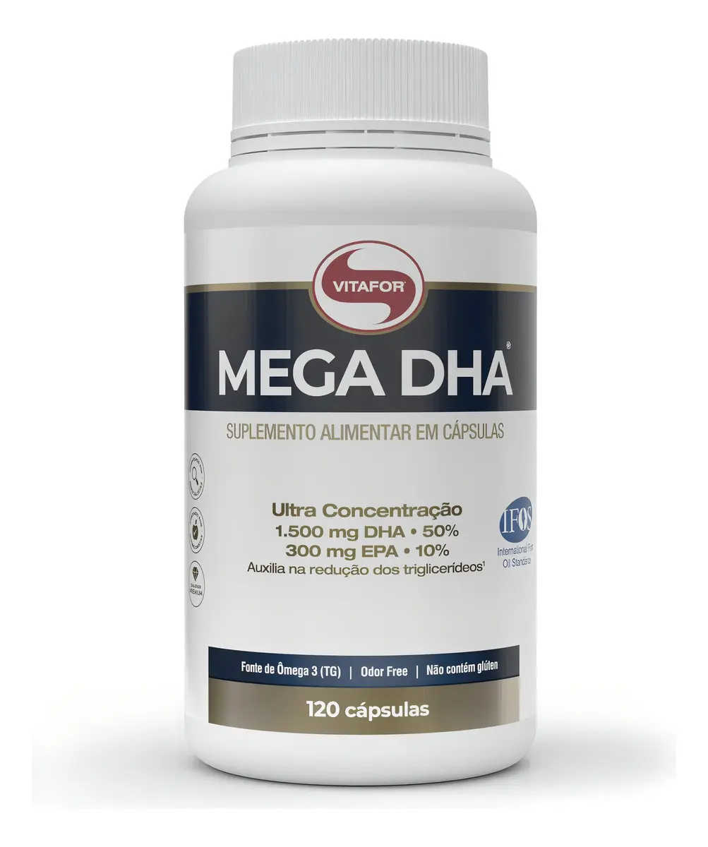 Mega DHA Vitafor Funciona? Saúde cognitiva e visual com ômega 3 de alta pureza